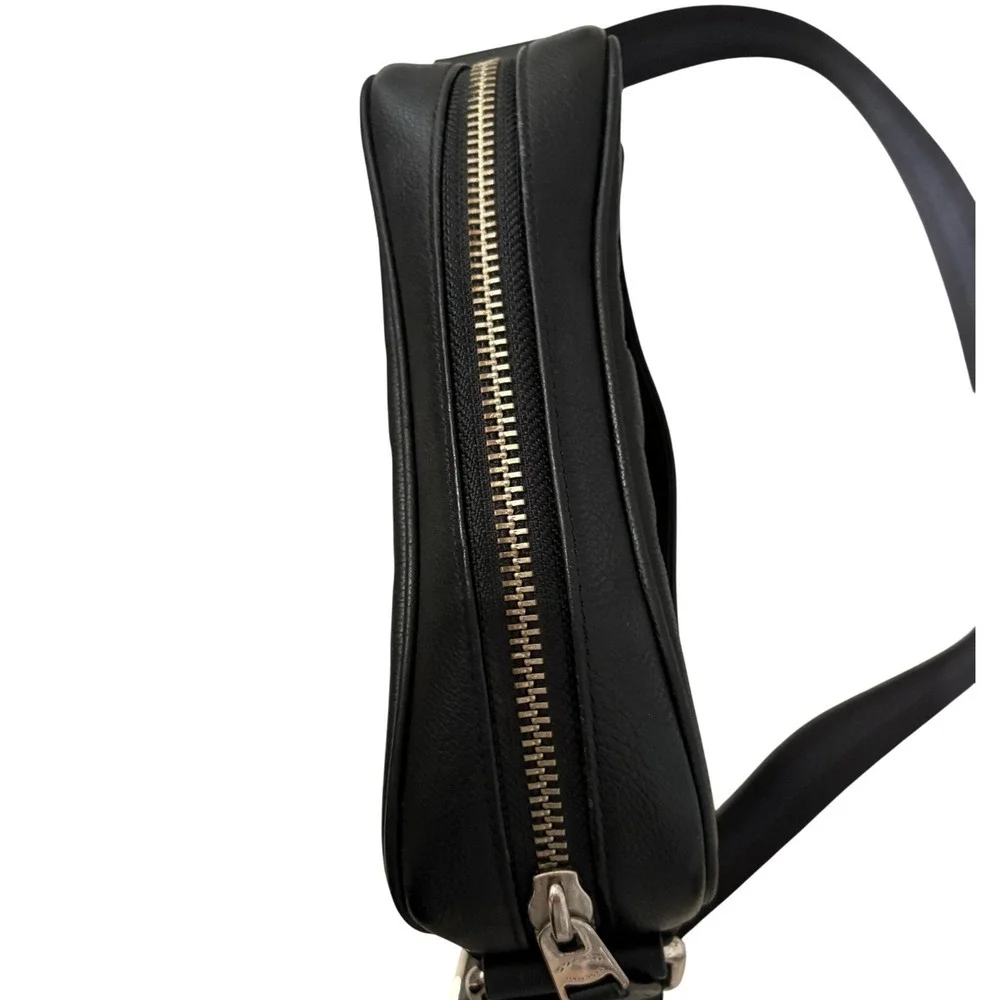 Coach black leather